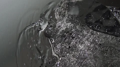 Smearing a transparent gel texture on a moving mirror surface Stock Footage 252195231