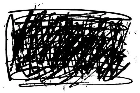 Smears of black ink on a white background. Grunge texture. Abstract, vector Stock Illustration