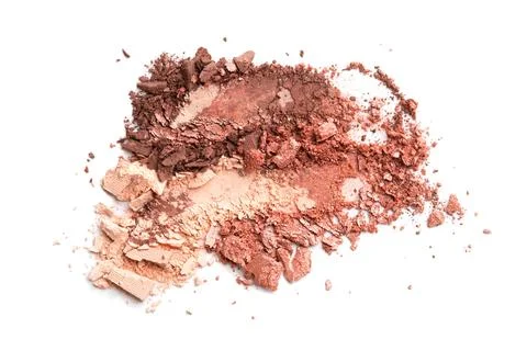 Smears of broken eye shadow. Stock Photos