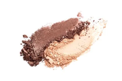 Smears of broken eye shadow. Stock Photos