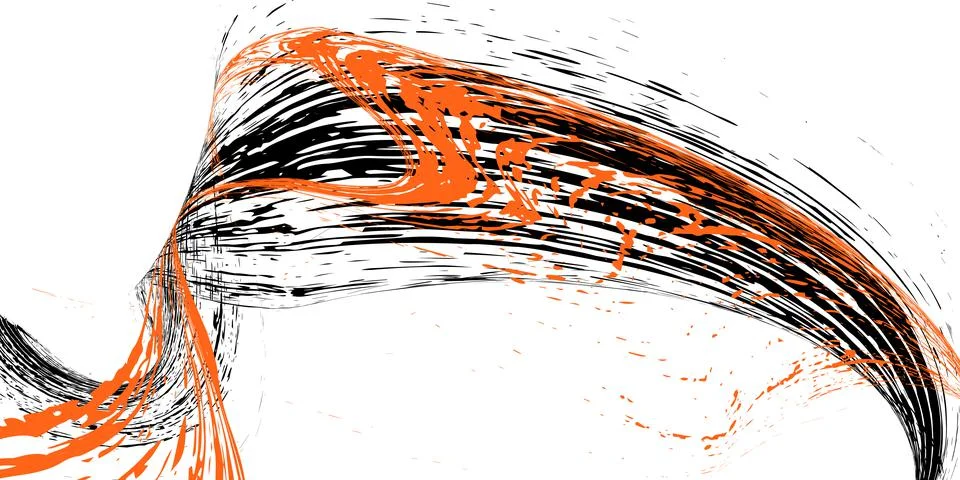 Smears or splashes of multi-colored paint on a white background. Dust and deb Stockillustratie