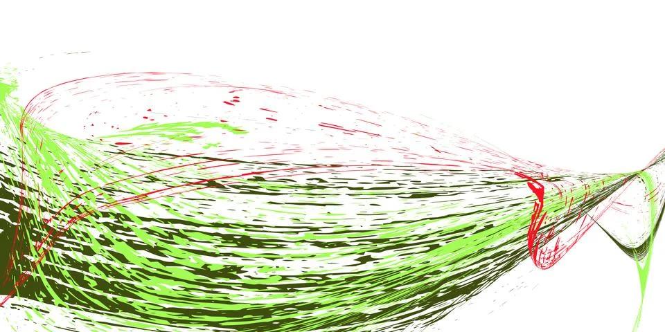 Smears or splashes of multi-colored paint on a white background. Dust and deb 库存插图