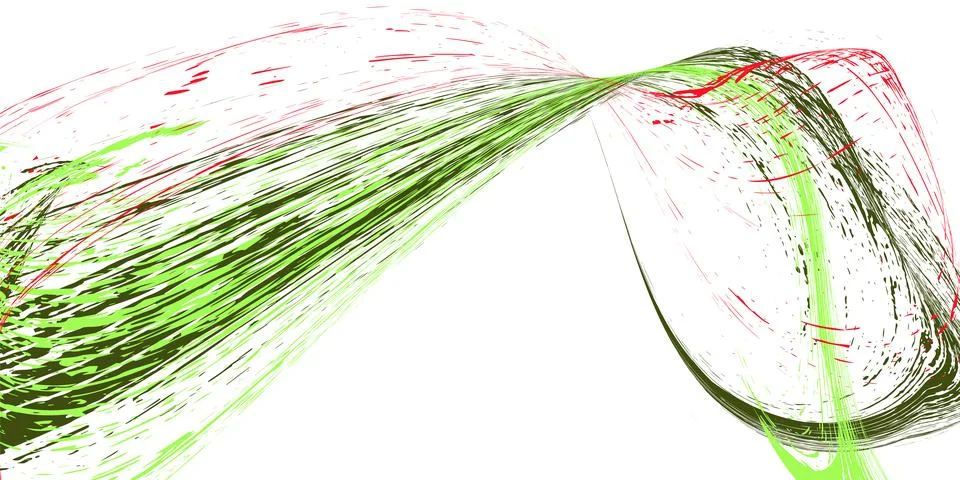 Smears or splashes of multi-colored paint on a white background. Dust and deb Stock Illustration