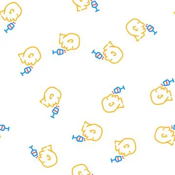 Smell aromatic wine vector seamless pattern Stock Illustration