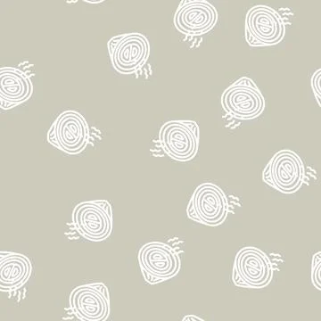 Smell onion line vector seamless pattern Stock Illustration