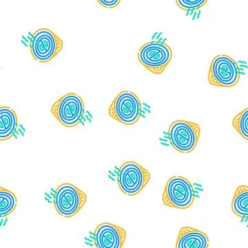 Smell onion vector seamless pattern Stock Illustration