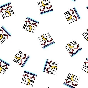 Smell protect layer vector seamless pattern Stockillustratie