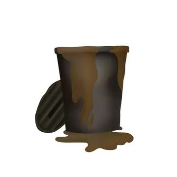 Smell trash. Stock Illustration