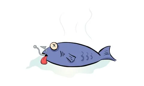 Smelly Fish Illustrazione stock