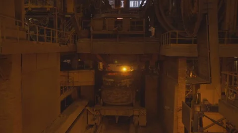 Smelting of metal casting Stock Footage 82754617