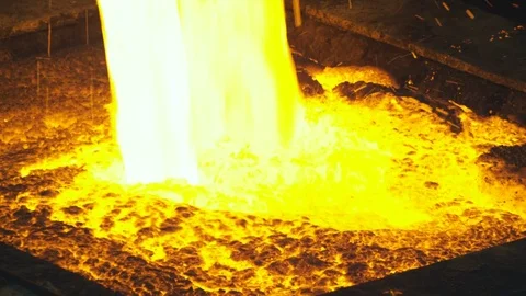 At the smelting plant Stock Footage 72630985