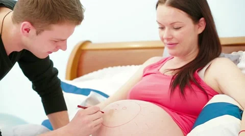 Smile On Belly Stock Footage 51585271