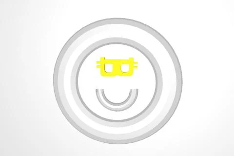 Smile from bitcoin Stock Illustration