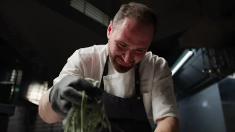 The Smile Of A Chef Happy For His Creation Stock Footage 288255352