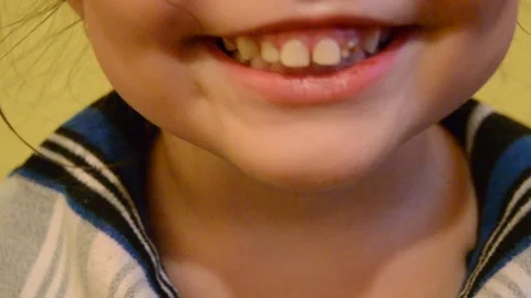 Smile of a child Stock Footage 144488734