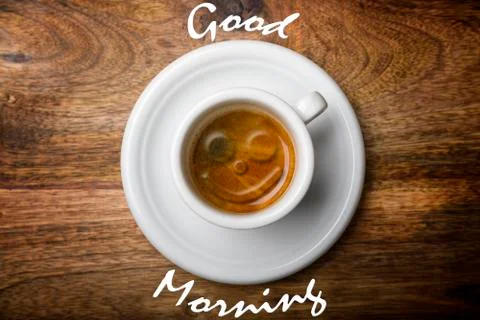 Smile on coffee Stock Photos
