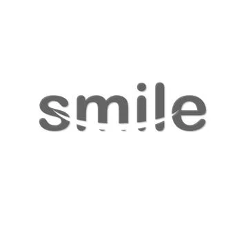 Smile design logo Illustrazione stock