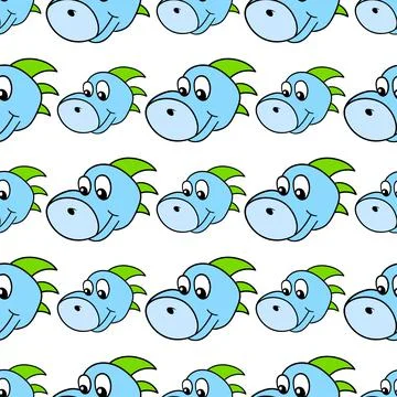 Smile dinosaur happy seamless pattern textile print. repeat pattern backgroun Stock Illustration