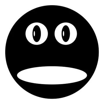 Smile face circle icon Illustrazione stock