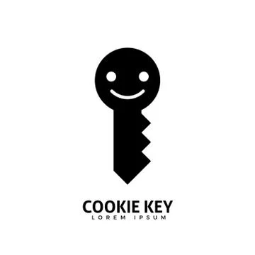 A smile face of a key. Isolated Vector Illustration Stock Illustration