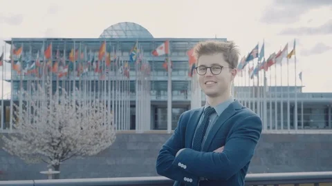 Smile on the face of a successful man Stock-Footage 82276210