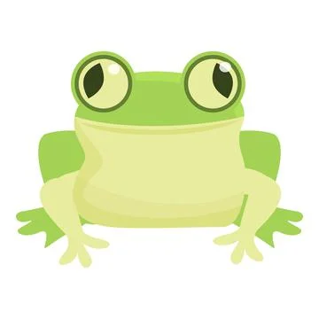 Smile frog icon cartoon vector. Cute character Illustrazione stock