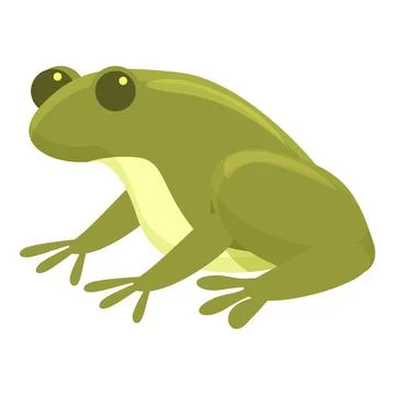 Smile frog icon cartoon vector. Jump animal Stock Illustration