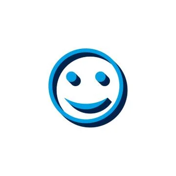 Smile funny icon vector icon illustration isometric design eps Stock Illustration