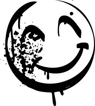Smile graffiti spray Stock Illustration