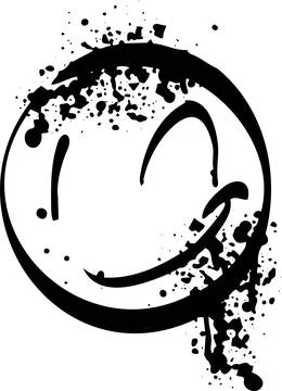 Smile graffiti spray Stock Illustration