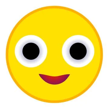 Smile Icon in flat style Stock Illustration