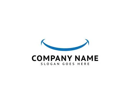 Smile Icon Logo Vector Template Design Stock Illustration