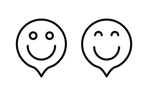 Smile icon vector illustration. smile emoticon icon. feedback sign and symbol Stock Illustration