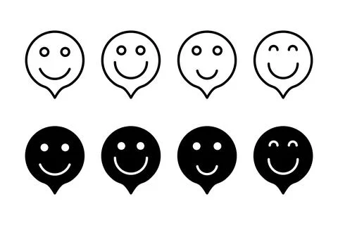 Smile icon vector illustration. smile emoticon icon. feedback sign and symbol Stock Illustration