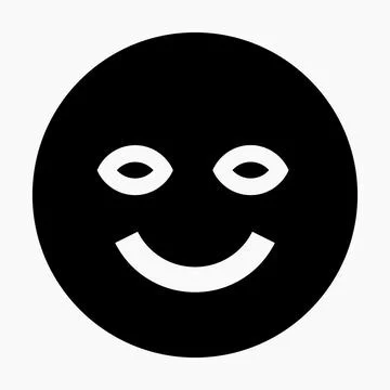Smile iconisolated minimal single flat linear icon Stock Illustration