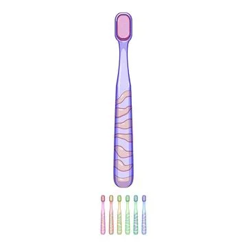 Smile kid toothbrush cartoon vector graphic Stock Illustration