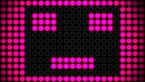 Smile led display Video stock 98270276