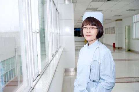 With a smile of nurses Stock Photos