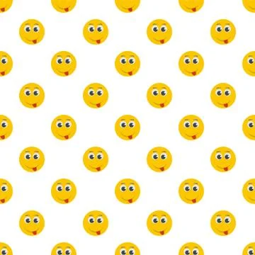 Smile pattern seamless Stockillustratie