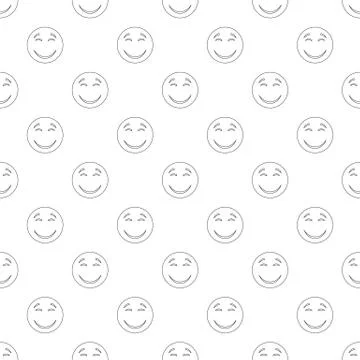 Smile pattern seamless Stockillustratie