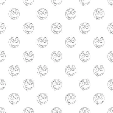 Smile pattern seamless Stockillustratie