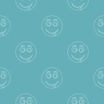 Smile pattern seamless Stockillustratie