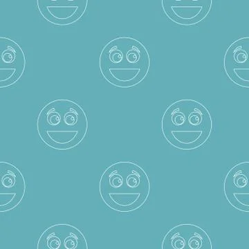 Smile pattern seamless Stockillustratie