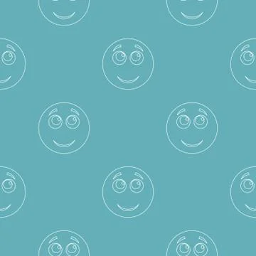 Smile pattern seamless Stockillustratie