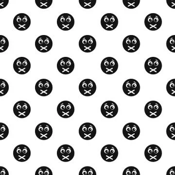 Smile pattern vector seamless Stockillustratie