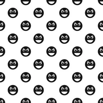 Smile pattern vector seamless Stockillustratie