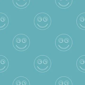 Smile pattern vector seamless Stockillustratie