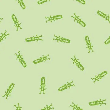 Smile pen character line vector seamless pattern Stock Illustration