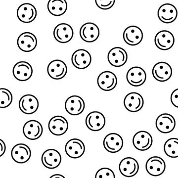 Smile seamless pattern cover. Smile icon creative design. Wallpaper, web design Stock Illustration