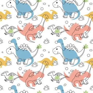 Smile Seamless Pattern Design Illustration with Smiling Character and Happi.. Stock Illustration